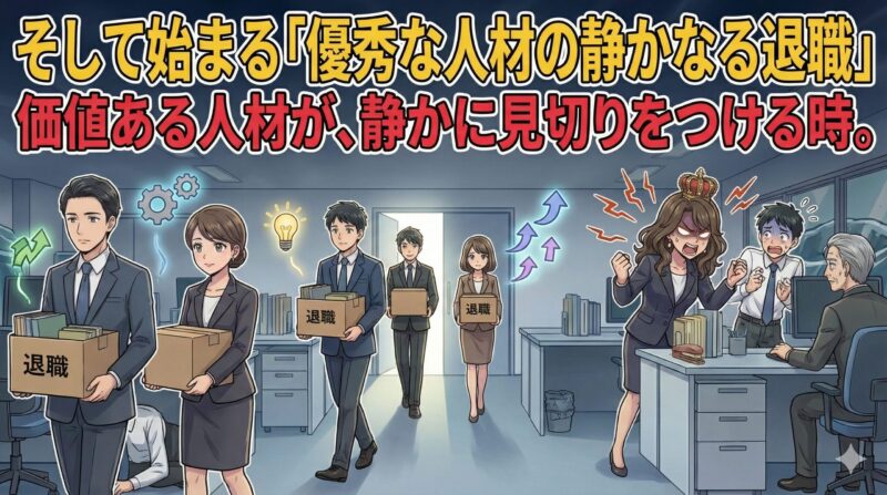 職場の女帝と近衛兵長！退職後に訪れる崩壊の連鎖と対処法：そして始まる「優秀な人材の静かなる退職」
