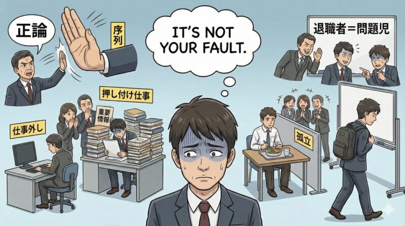 男性版お局の特徴！職場の将軍と側近が支配する構造と3つの対処法：将軍構造の被害サイン（あなたが悪いわけじゃない）