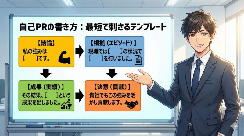 職務経歴書の内容と書き方はこれ!職歴なしでも書ける完全版:自己PRの書き方