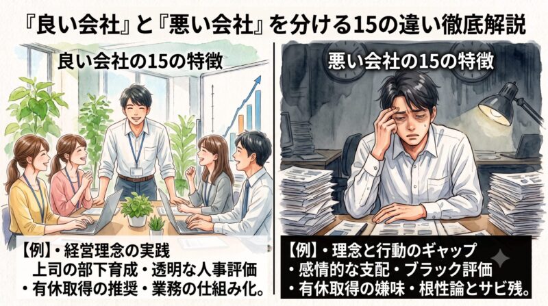 良い会社と悪い会社を分ける15の違い徹底解説