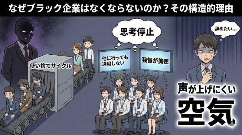 なぜブラック企業はなくならないのか？その構造的理由