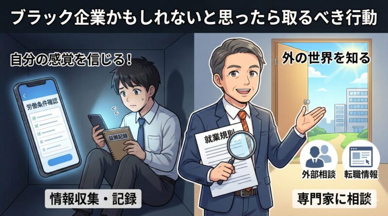 ブラック企業かもしれないと思ったら取るべき行動