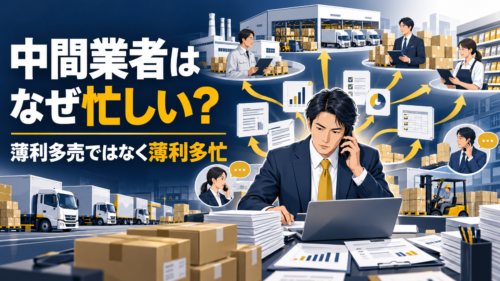 BtoBの中間業者はなぜ忙しい?薄利多忙になる流通構造を解説