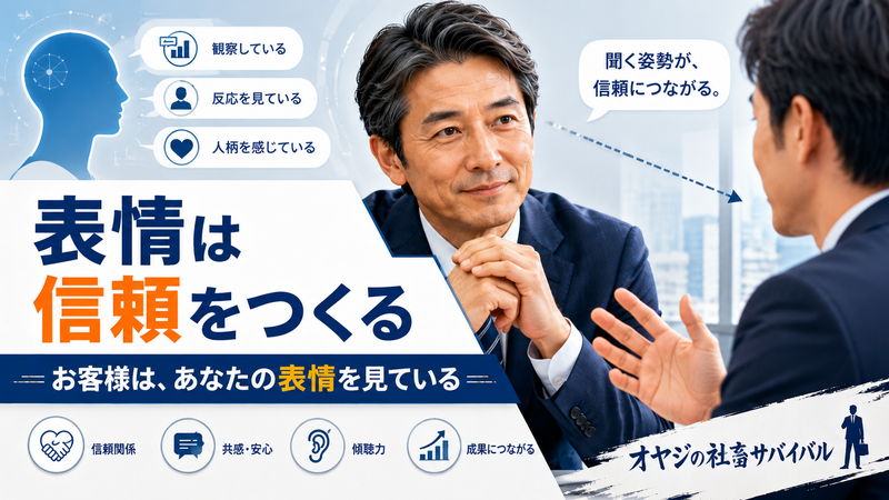 BtoB営業をして思う「表情は信頼をつくる」