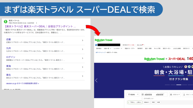 楽天トラベル スーパーDEALが最強クラスにお得