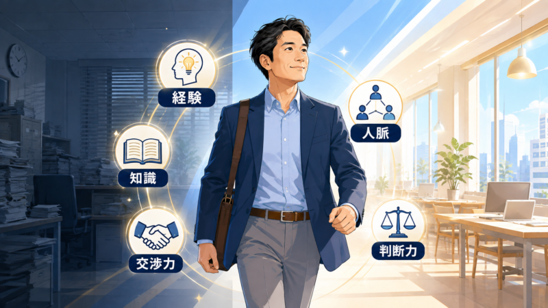 40代の転職でこれまでの経験を即戦力として活かす会社員