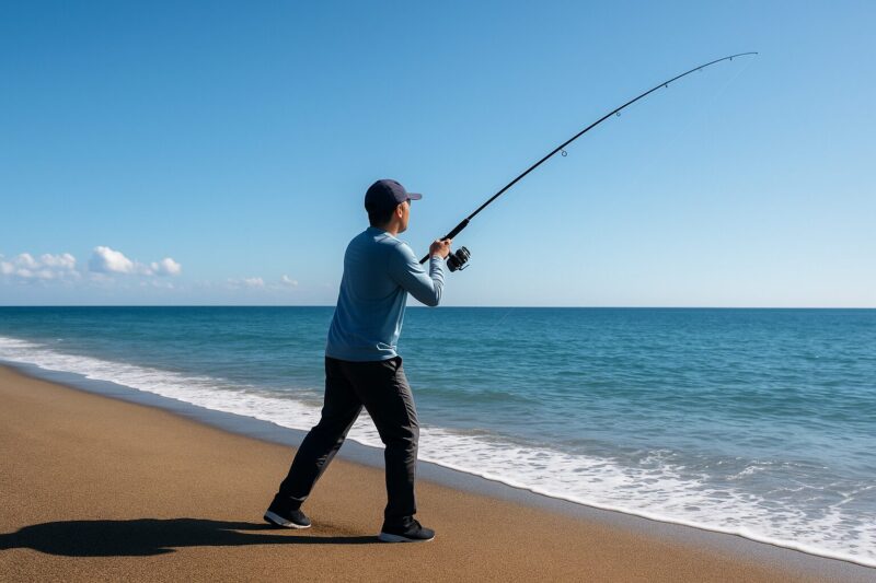 サーフで釣り