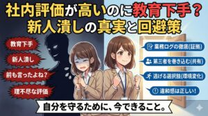 社内評価が高いのに教育下手？新人潰しの真実と回避策を公開