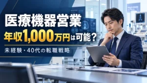 医療機器営業で年収1000万円を目指す条件を考える