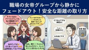職場の女帝グループから静かにフェードアウト!安全な距離の取り方