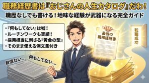 職務経歴書の内容と書き方はこれ！職歴なしでも書ける完全版