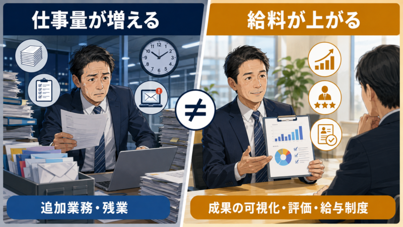 仕事量が多いのに給料が低い構造