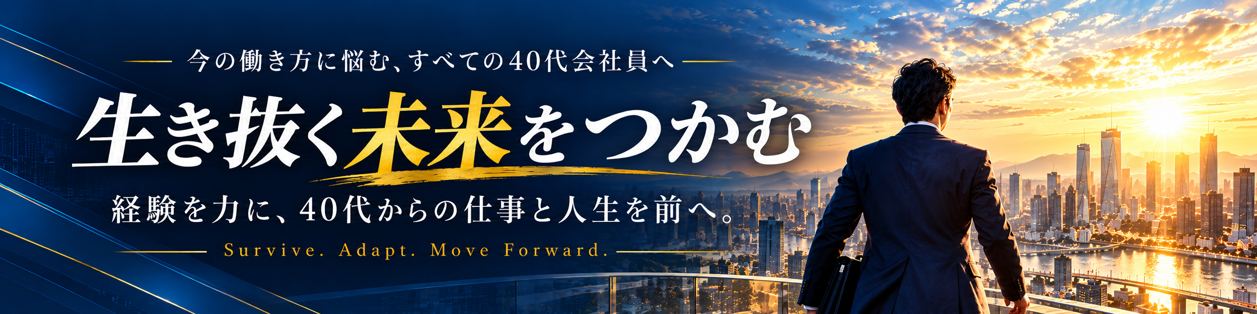 生き抜く未来をつかむ｜40代からの仕事と人生を前へ