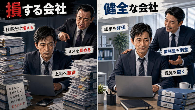真面目な社員が損する会社と健全な会社の違い