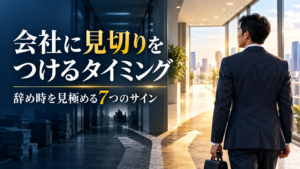 会社に見切りをつけるタイミング7選と辞め時の判断基準