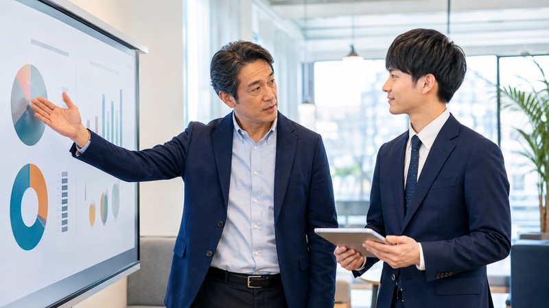 資料の良かった部分を具体的に示してZ世代の部下を褒める上司